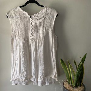 House of Harlow 1960 Ivory Textured Blouse